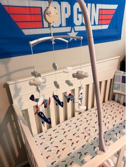 Airplane crib mobile