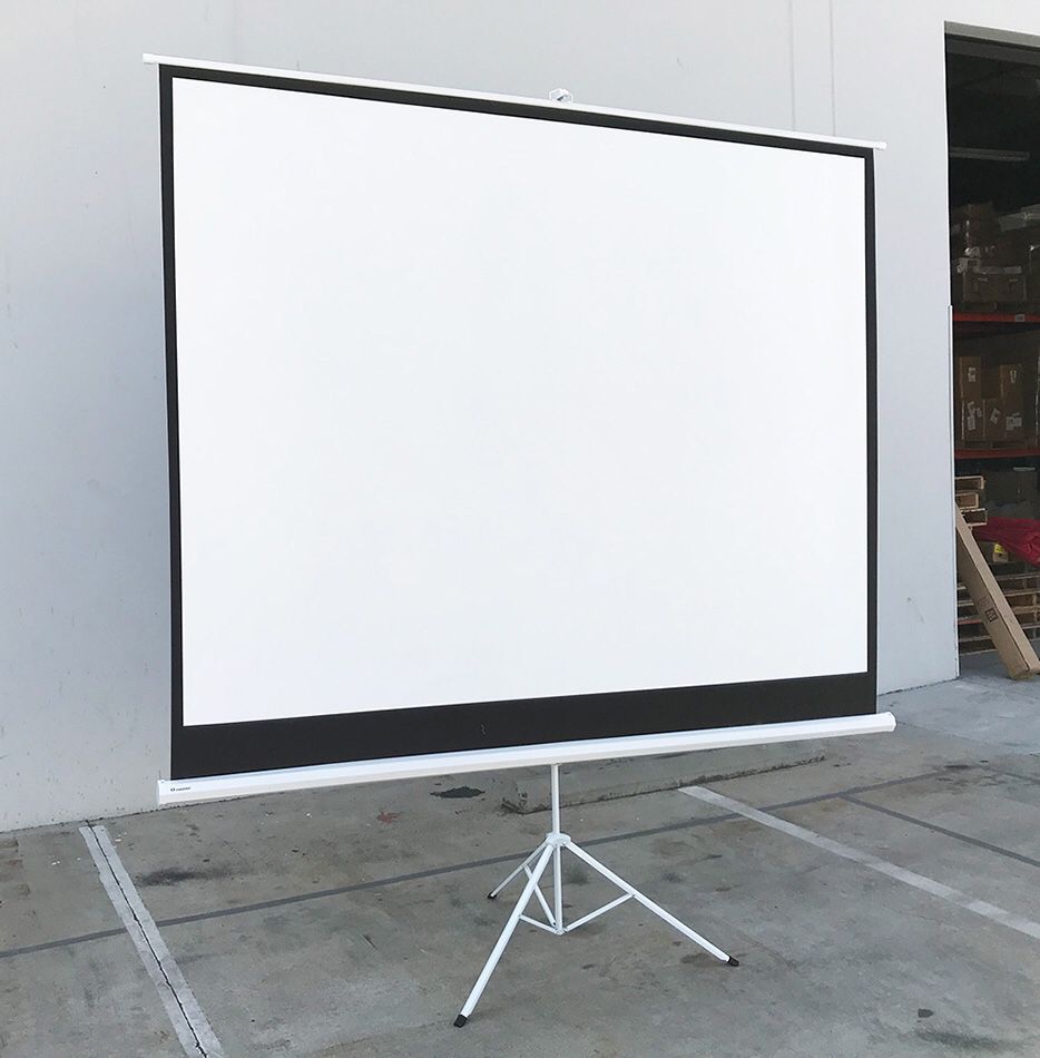 $65 NEW Tripod 120” 4:3 Projector Screen Theater Office Pull Down Projection