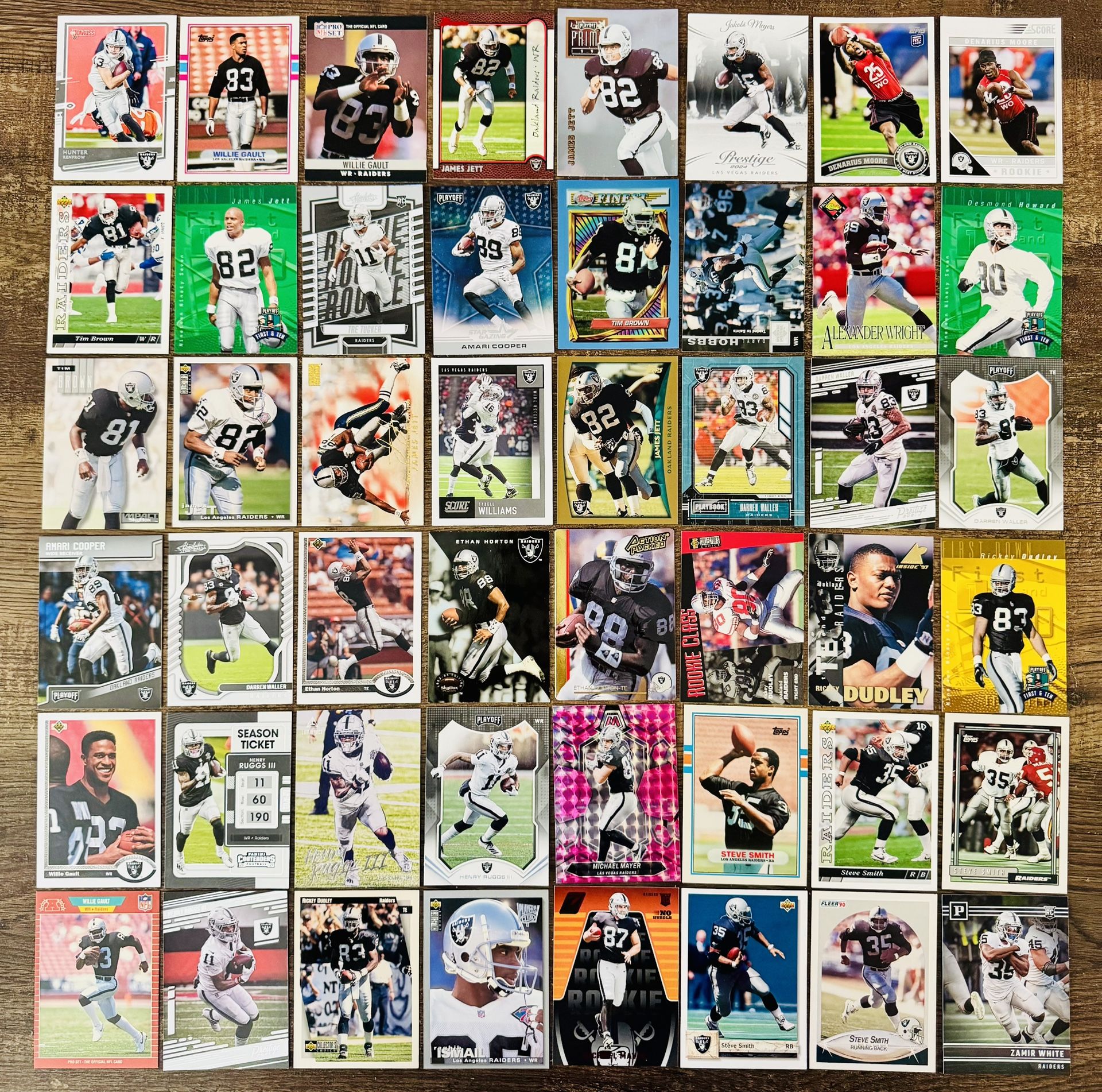 π΄ββ οΈ Raiders Football Cards Lot (84) Stars Rookiesπ₯ LegendsβοΈ Silver & Black