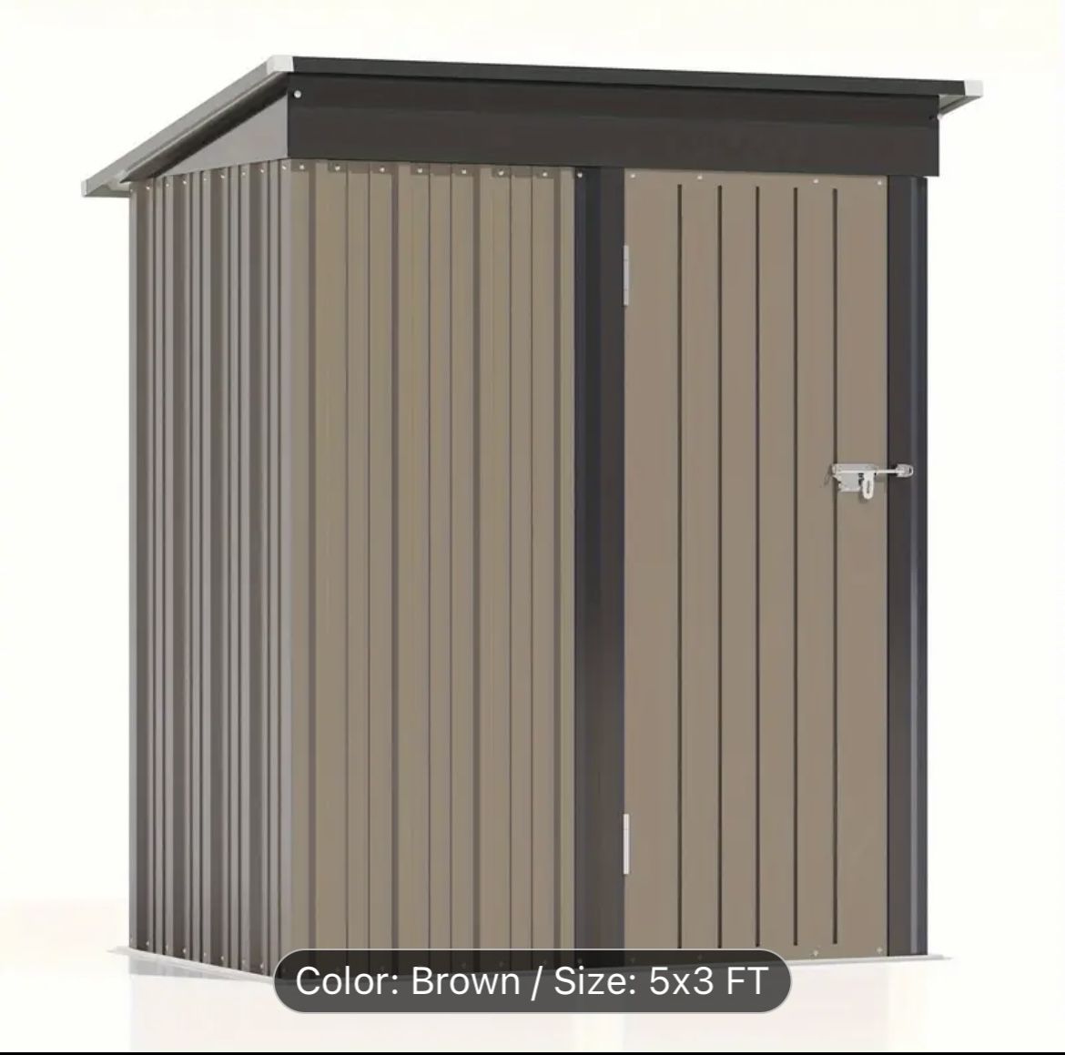 5x3 Metal Shed