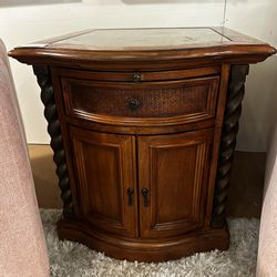 Marble Insert Side Table 