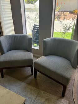 Set of world market armless side chairs