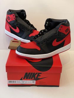 Nike Air Jordan Retro 1 High OG Satin Bred Size Men’s 10.5 (12W) BRAND NEW