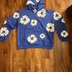 denim tears blue hoodie