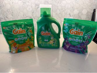 NEW Gain Detergent + Gain Flings
