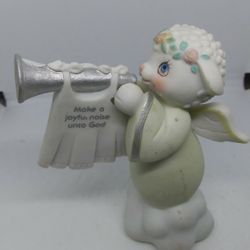 VINTAGE PORCELAIN LAMB ANGEL