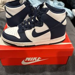 Nike Dunk High Gs Navy