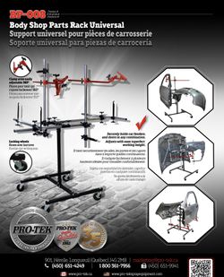 (3 item total!) (2x)Pro-Tek Adjustable Bumper Racks 6 bumper capacity and (1x)Universal parts rack