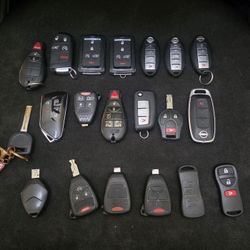Bundle of Keyfobs / key fob / fobs / keys / car keys for Jeep, Nissan, Chrysler