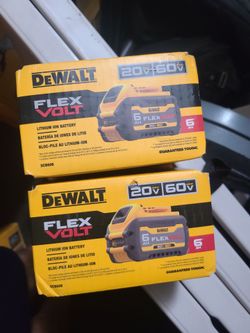 DeWalt FlexVolt 20V/60V 6Ah Lithium Ion Battery DCB606 – 2 Pack