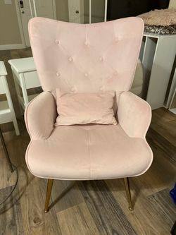 Pink side chair