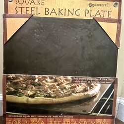 Pizzacraft Square Baking Steel, Baking Plate for Oven Or BBQ Grill 14”x14”