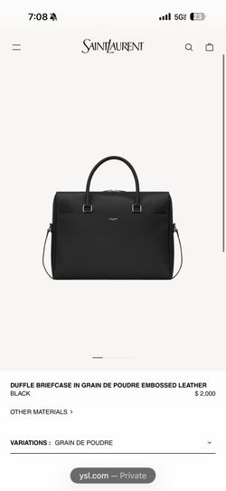 YSL leather briefcase