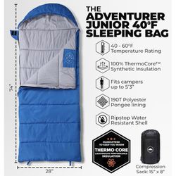 New Tough Outdoors Sleeping Bags for Adults & Kids Sleeping Bags Size 28x72