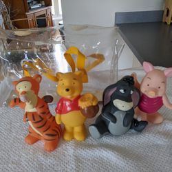 Winnie The Pooh Classic Bath Toys (Vintage)