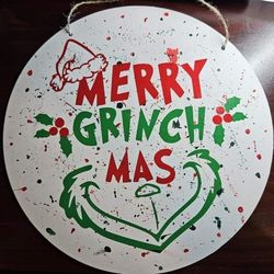 Custom Christmas Door Signs 