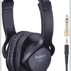 ☘️ Roland RH-5 | Over-Ear, Closed-Back Monitor Headphones Performance | for Everyday Music Making & Audio Playback | Balanced Tone | Comfortable & Lig