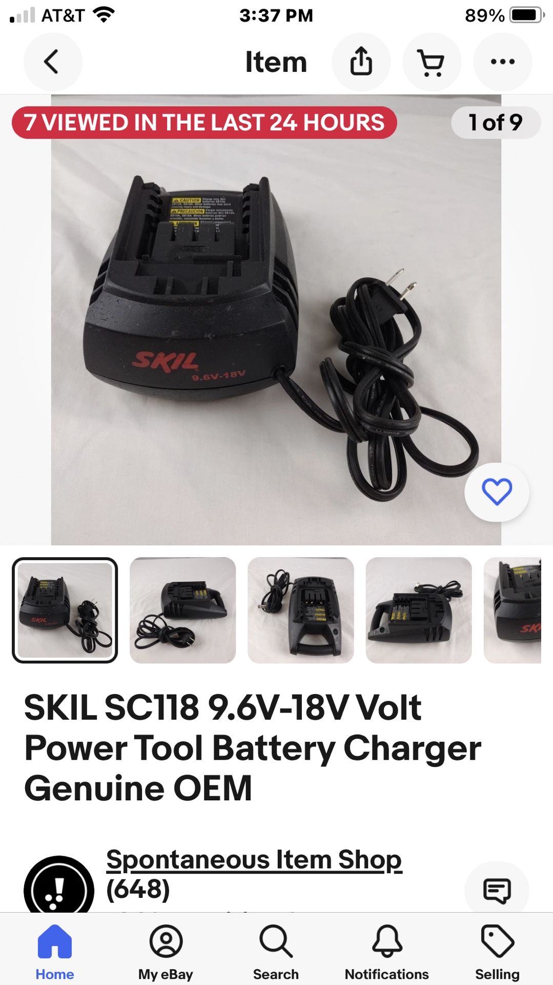 Skil 9.6v-18v Charger