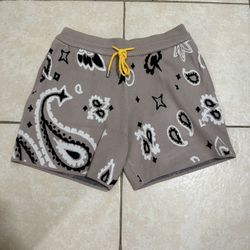 Paisley Knit Shorts