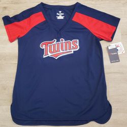 Minnesota Twins Official Womans MLB Lrg Stitched Jersey 