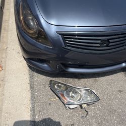 g37 headlight passenger side oem 2008-2013 