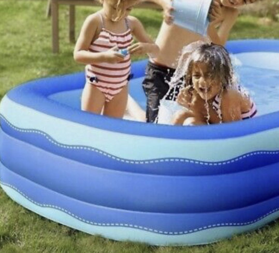 Family Inflatable Swimming Pool 92x56x20 inch Inflatable Pool New