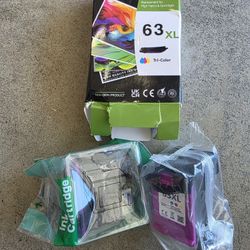 63 63xl Ink Cartridges Tri Color Only HP PRINTER 
