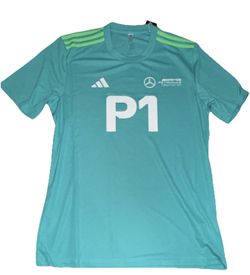 adidas AMG Petronas Formula One Team Official Licensed Turquoise T-Shirt Men’s L