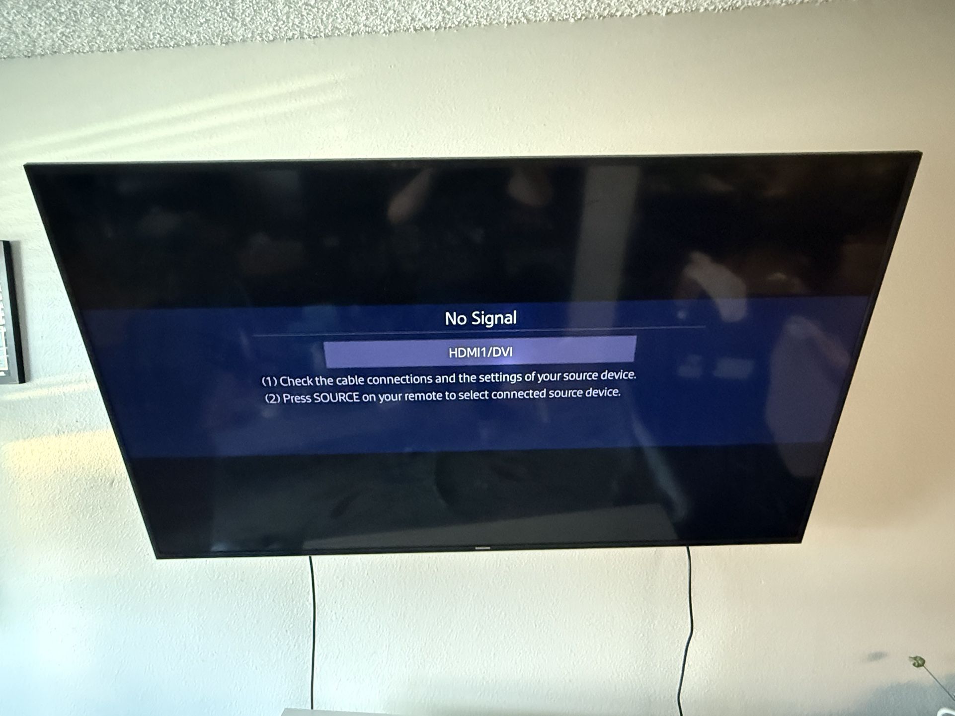 Samsung SMART TV With The Wall Mount 62’