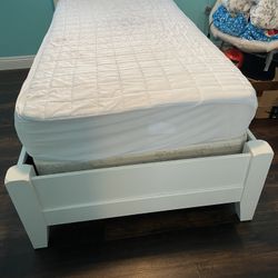 White Twin Bed Frame