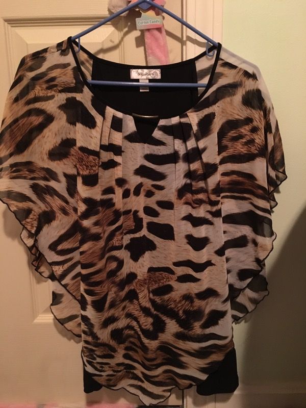 Dress Barn 1x Leopard Print Blouse For Sale In Nashua Nh Offerup