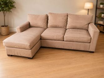 Crate and barrel sectional couch with delivery