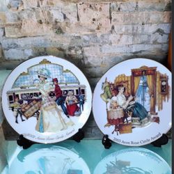 Perfect Condition Avon Plates, 2003 And 2002, Made In Thailand.