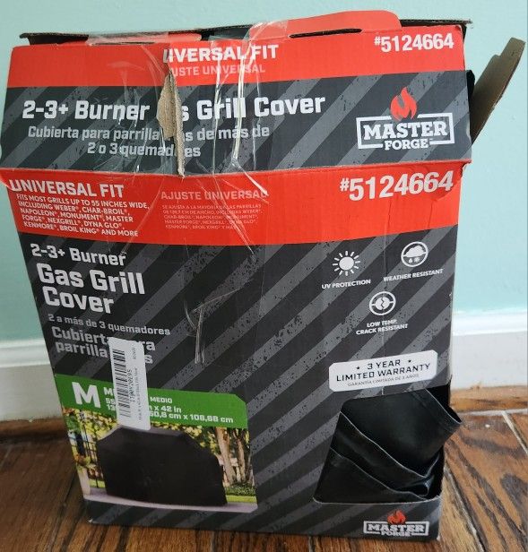 Master Forge Charcoal/Pellet Grill Cover 55 x 20 x 42 Size Medium