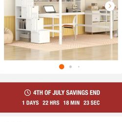 Loft Bed With Desk And Stair Case
