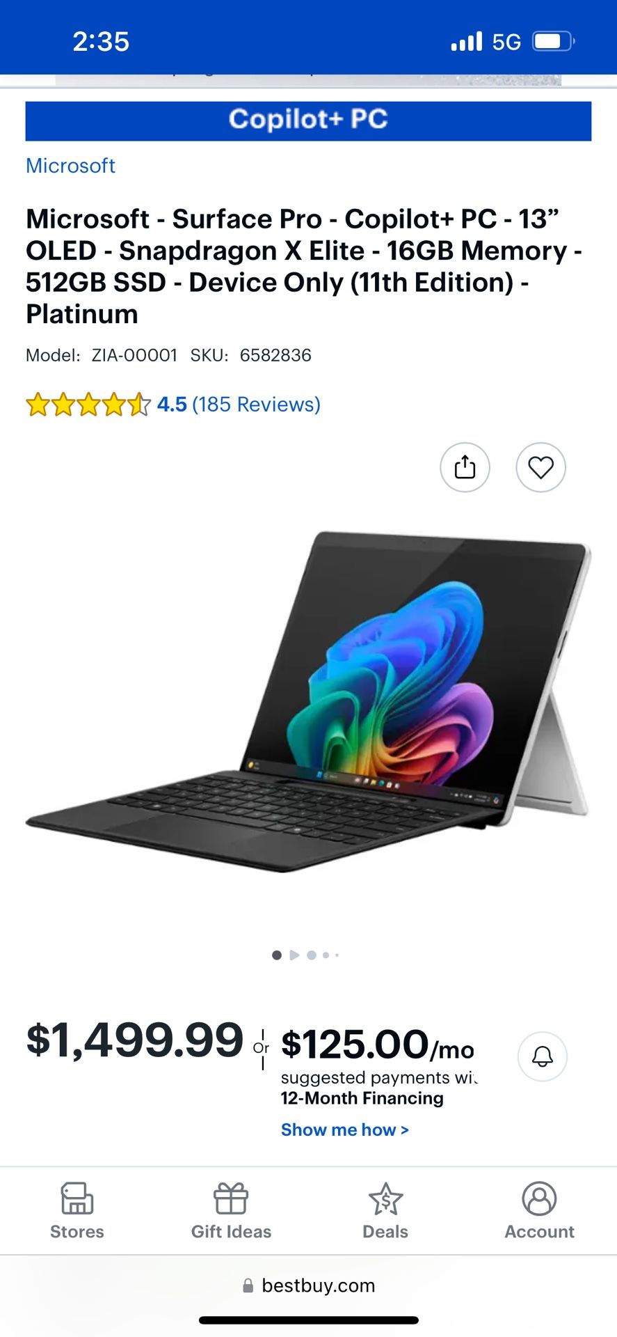 Microsoft surface pro Copilot + PC