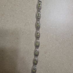 Sterling Silver Bracelet.  Weight Is 17.3 Great 