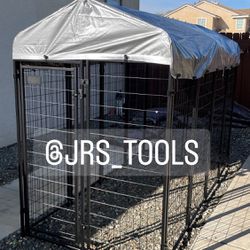 Large Welded Wire Steel Dog Run Kennel Cage Jaula New! 