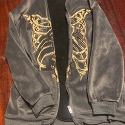 Skeleton zip up hoodie