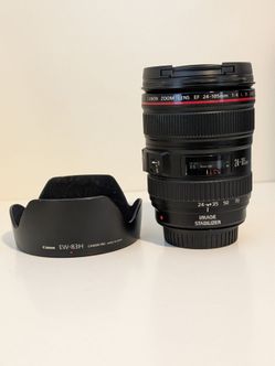 Canon EF 24-105mm f/4L IS USM & lens hood