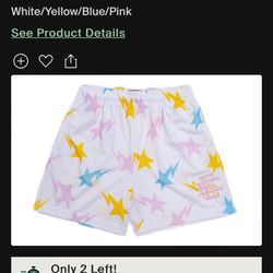 Eric emanuel x bape shorts