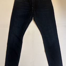 New G-Star Men's Denim Jeans 38 X 34 Dark Blue Revend FWD Skinny Jeans