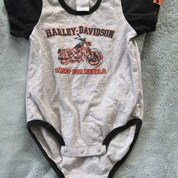 Harley Davidson Motorcycles 18 month Bodysuit creeper Camp For Rebels
