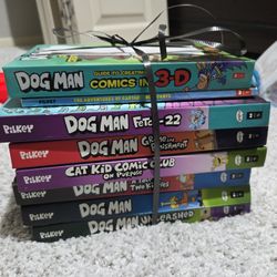 Dog Man Hard Cover Set Of 7 Books