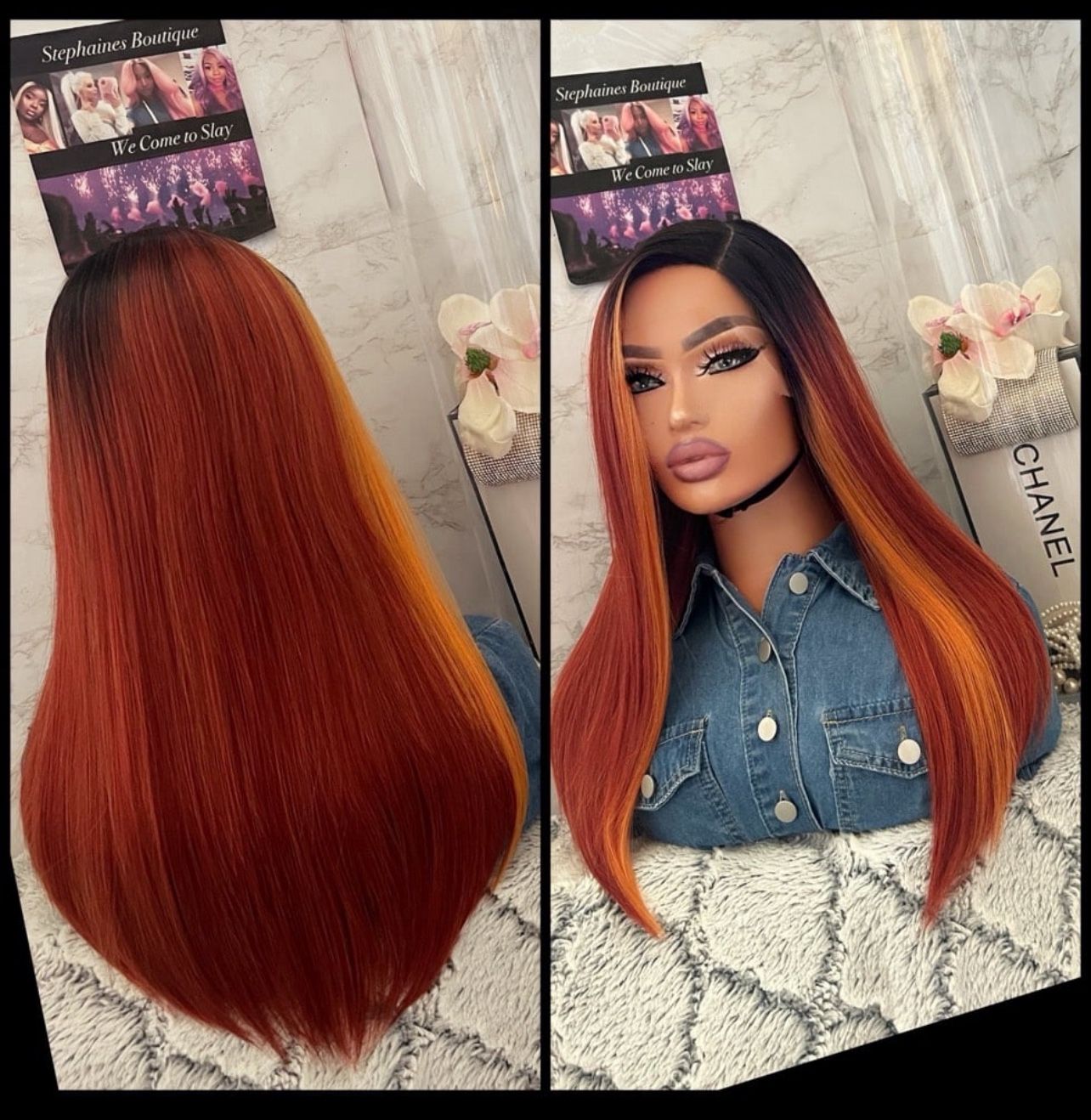 Human Hair Blended Lace Front Wig 