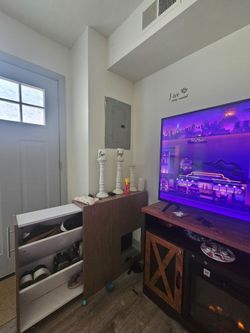 $500 OBO FIRE PLACE & SHOE ORGANIZER