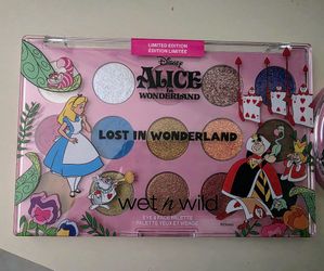 Alice and wonderland eyeshadow palette and highlighter palette