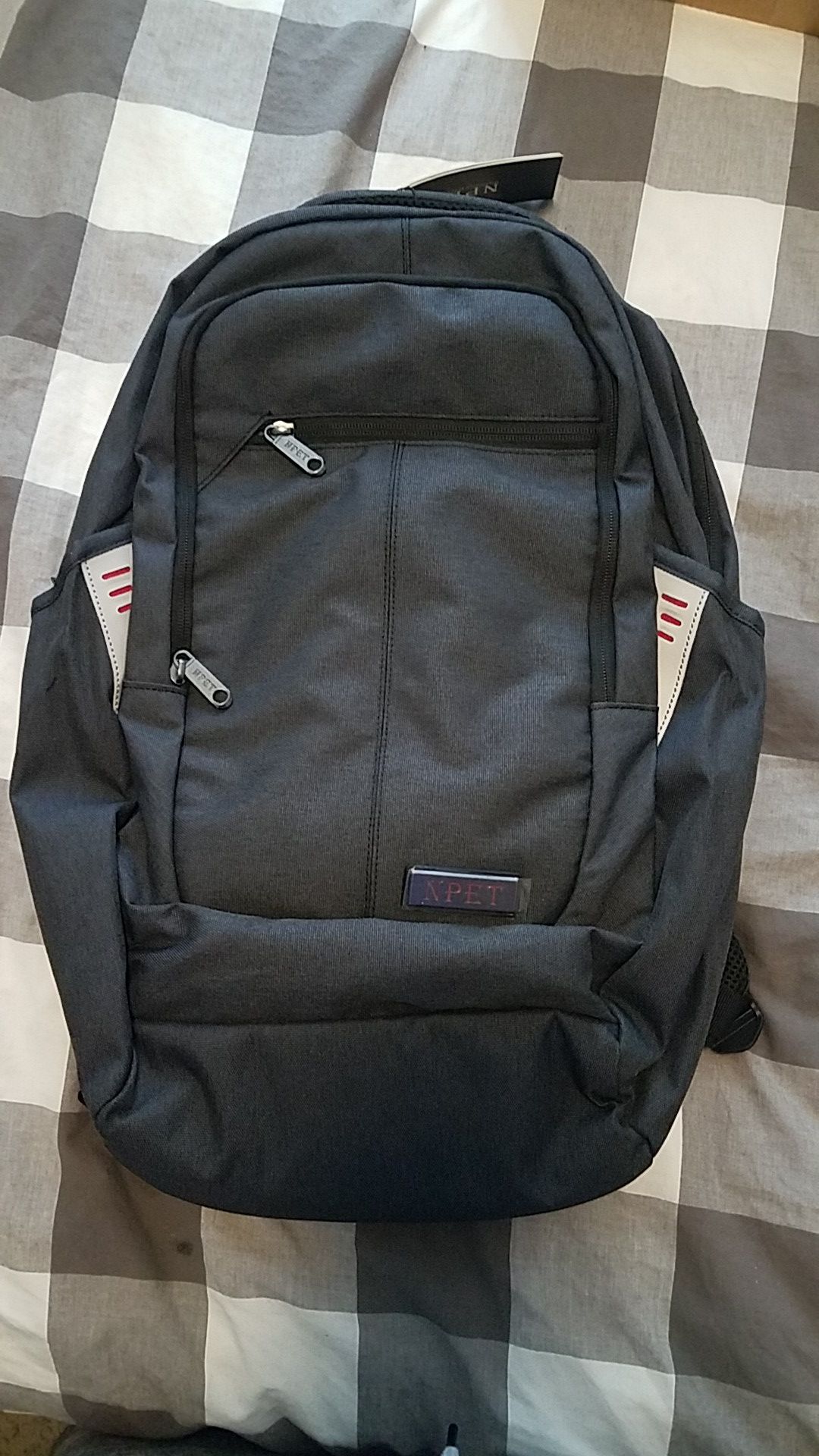 Waterproof Laptop Backpack - Black - back to school.