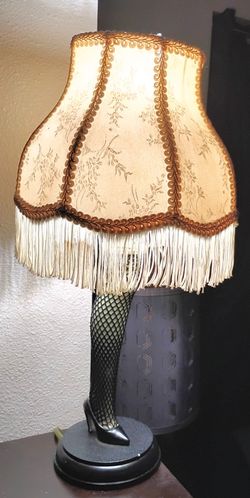 20in Tall "A Christmas Carol" Fishnet Stockings Lamp 