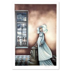 Rare Vintage  Framed Avigail Yoresh Limited Edition Serigraph  "Untitled " Art Painting Poster